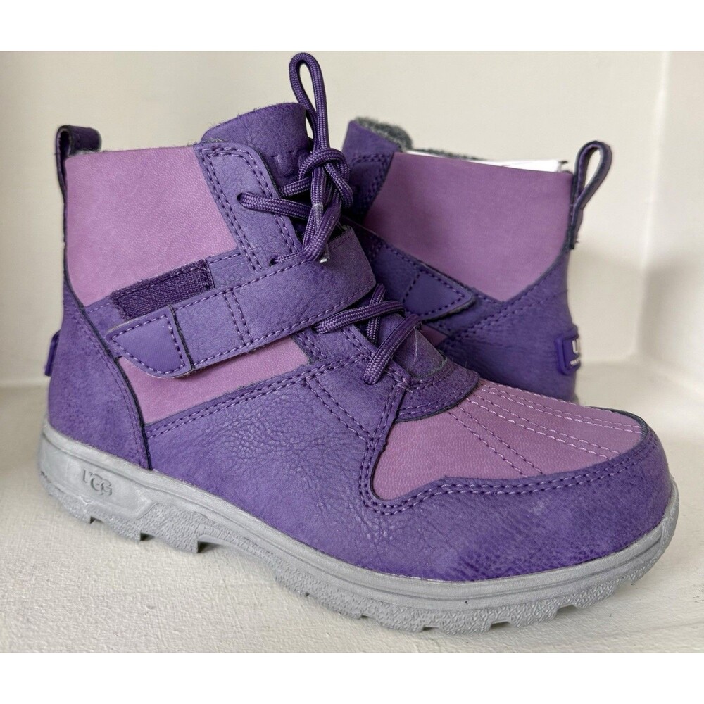 New UGG Kaylen Waterproof Purple Pink Winter Boots Kids Size 3 NWB